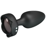 PRETTY LOVE - OSBORN PLUG ANAL AVEC LUMIÃRE LED NOIR 9,8 CM
